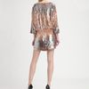 Haute Hippie Sequined Vneck Dress in Silver (black) - Lyst