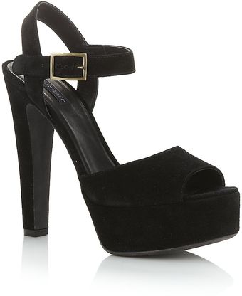 Kurt Geiger Gen Suede Sandal - Lyst