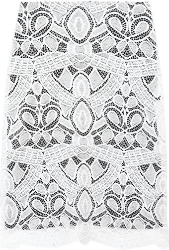 L'Agence Raschel Lace Skirt - Lyst