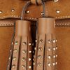 Mulberry Tassel Studded Suede Bag in Brown (oak) - Lyst