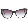 Stella Mccartney Oversized Cat Eye Sunglasses in Black - Lyst
