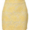 Stella Mccartney Lace Skirt in Yellow - Lyst