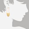 Tom Binns Punk Pave Short Safety Pin Earrings in Gold - Lyst