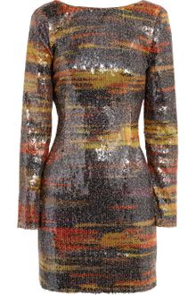 Antik Batik Magenta Sequined Mini Dress - Lyst