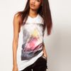 Asos Collection Asos Tshirt With Textured Triangle in White - Lyst