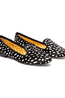 Avec Moderation Coccinella Calf Hair Dress Slippers - Lyst