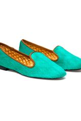 Avec Moderation Mare Calf Hair Dress Slippers