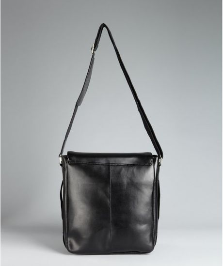 calvin klein black messenger bag