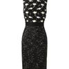 Giambattista Valli Macramé Lace and Boucle Wool Pencil Dress in Black (black white) - Lyst