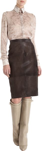 Givenchy Sequin Print Blouse in Beige - Lyst