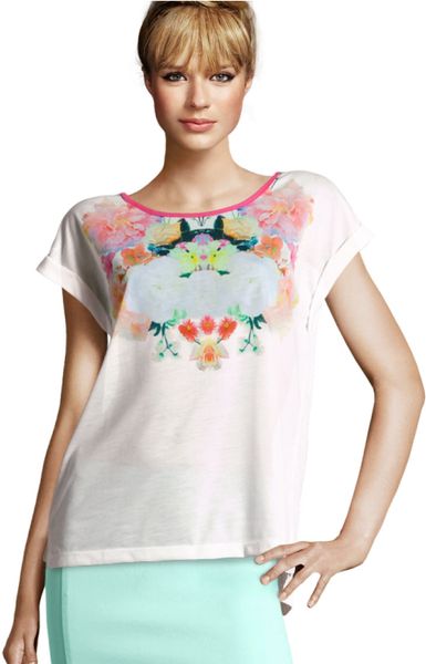 h&m floral tshirt