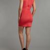 John Zack Sleeveless Cut Away Scuba Shift Dress in Red (coral) - Lyst