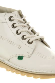 Kickers Kick Hi Womens White Patent - Lyst