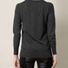 Markus Lupfer Sequin Vampire Sweater in Gray (charcoal) - Lyst
