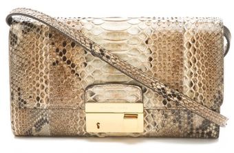 Michael Kors Collection Python Gia Clutch - Lyst