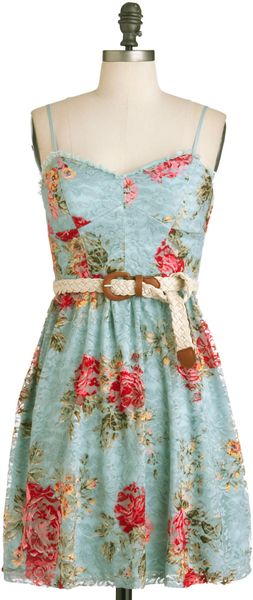 ModCloth Lace in The Sun Dress - Lyst
