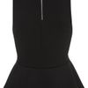 Topshop Embellished Collar Peplum Top in Black - Lyst