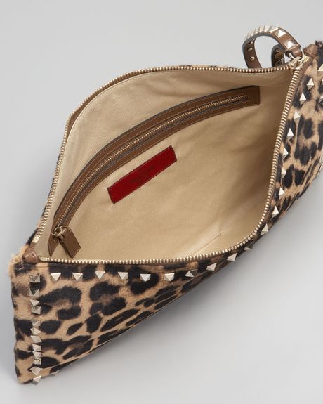 valentino leopard clutch