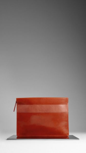 Burberry Sartorial Leather Document Holder in Brown for Men (bright tortoiseshell) - Lyst
