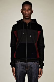 Christopher Kane Christopher Kane Mens Flock Panel Hooded Top - Lyst