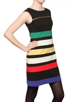Didier Parakian Multicolor Stripey Stretch Jersey Dress - Lyst