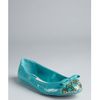 Dior Aquamarine Quilted Cannage Patent Bow Detail Ballet Flats in Blue (aquamarine) - Lyst