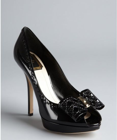 dior heels with bow