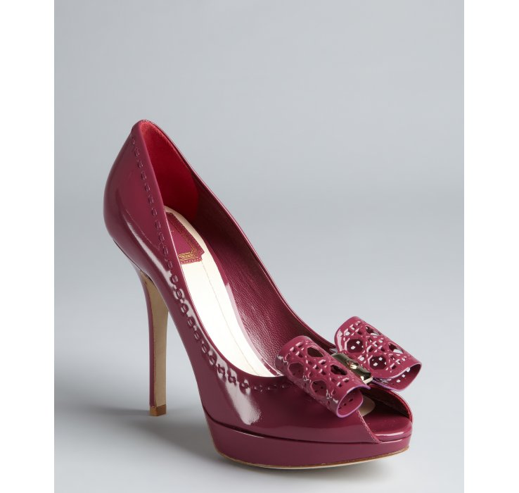 dior heels with bow