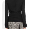 Giambattista Valli Asymmetric Ruched Stretchjersey Top in Black - Lyst