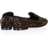 Giuseppe Zanotti Swarovski Crystalembellished Suede Loafers in Brown (black) - Lyst