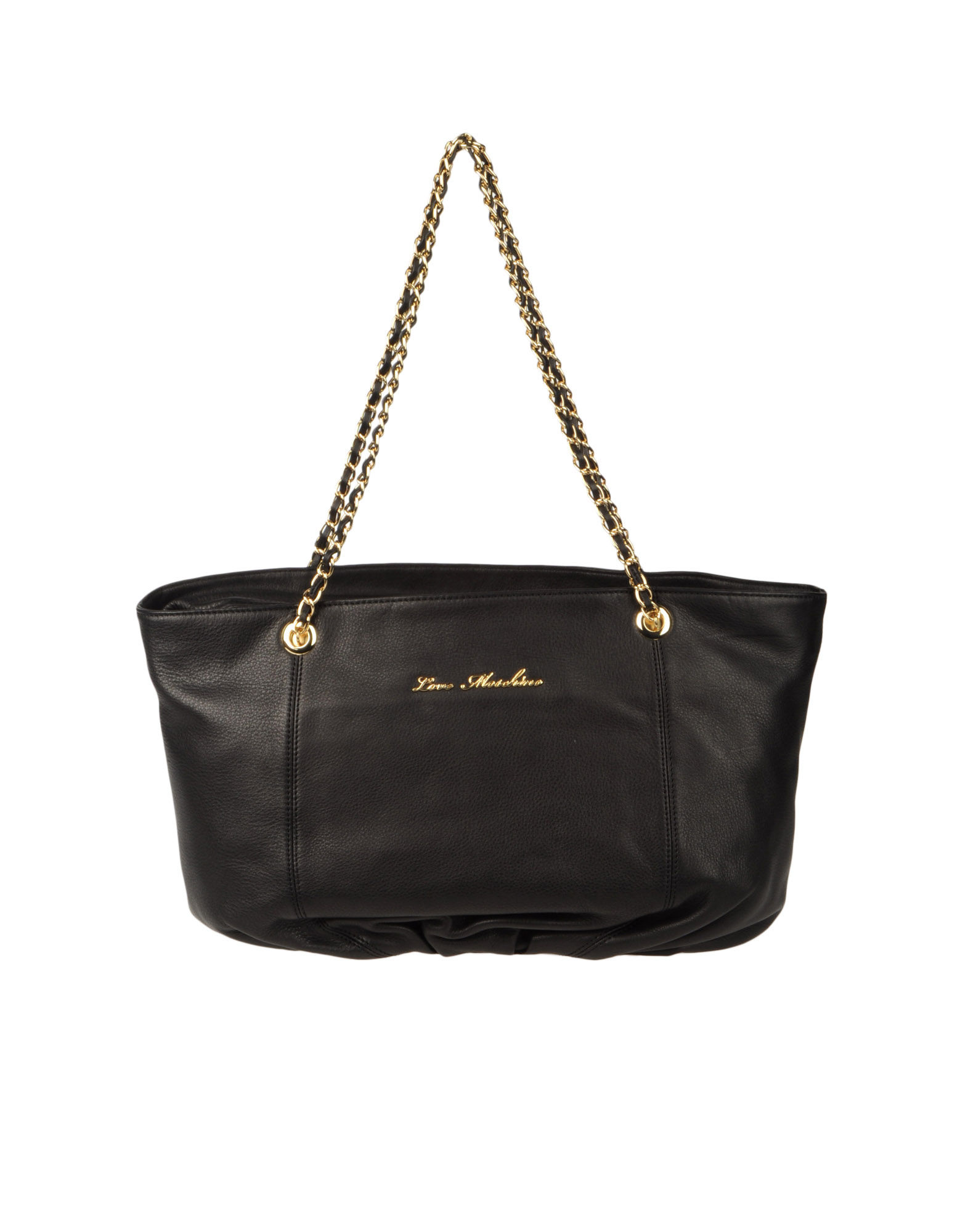 Love Moschino Large Leather Bag in Black Lyst