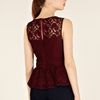 Oasis Lace Peplum Top in Purple - Lyst