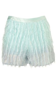 Topshop Dip Dye Fringe Shorts - Lyst