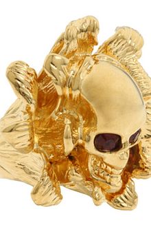 Alexander McQueen Scull Ring  - Lyst