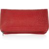 Alexander Wang Texturedleather Foldover Clutch in Red - Lyst