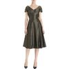 Barbara Tfank Floral Jacquard Dress in Green (floral) - Lyst