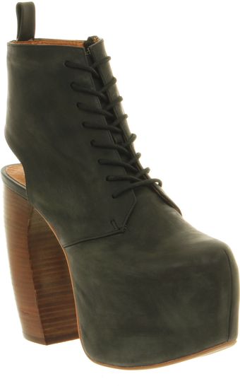 Jeffrey Campbell Lana Black Leather - Lyst