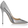 Jimmy Choo Anouk Metallic Leather Pumps in Silver - Lyst