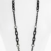 Marc By Marc Jacobs Luna Moth Long Pavé Link Necklace in Black (black multi/ hematite) - Lyst