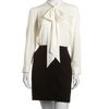 Theory Drapey Wool Blend Dress in Black (black whit) - Lyst