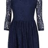 Topshop Lace Peter Pan Dress in Blue (navy blue) - Lyst