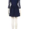 Topshop Lace Peter Pan Dress in Blue (navy blue) - Lyst
