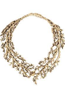 Aurelie Bidermann Aphrodite Gold Plated Tree Branch Necklace - Lyst