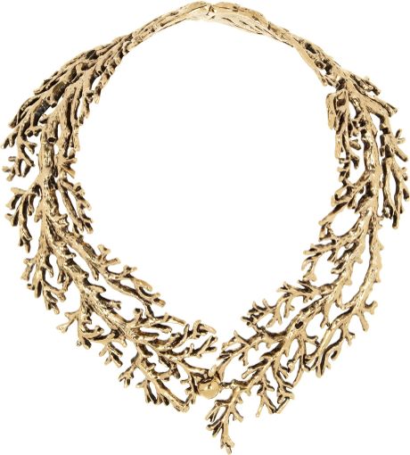 Aurelie Bidermann Aphrodite Gold Plated Tree Branch Necklace in Gold - Lyst