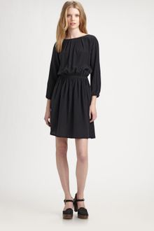 Girl. By Band Of Outsiders Silk Buttonback Dress - Lyst