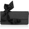 Christian Louboutin Elisa Bow Tweed Clutch in Black (gray) - Lyst