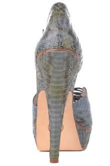 House Of Harlow Laina Snake Printed Sandal - Lyst