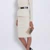 Preen Peplum Dress in White - Lyst