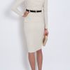 Preen Peplum Dress in White - Lyst