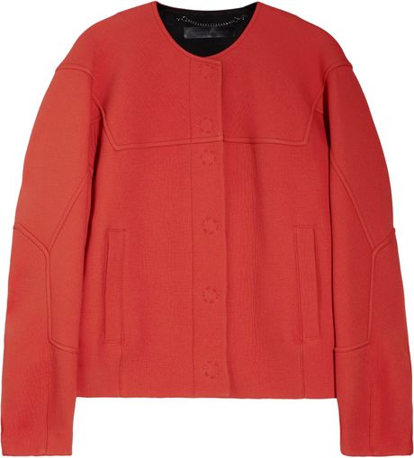 Proenza Schouler Neoprene Coated Jacket in Red - Lyst